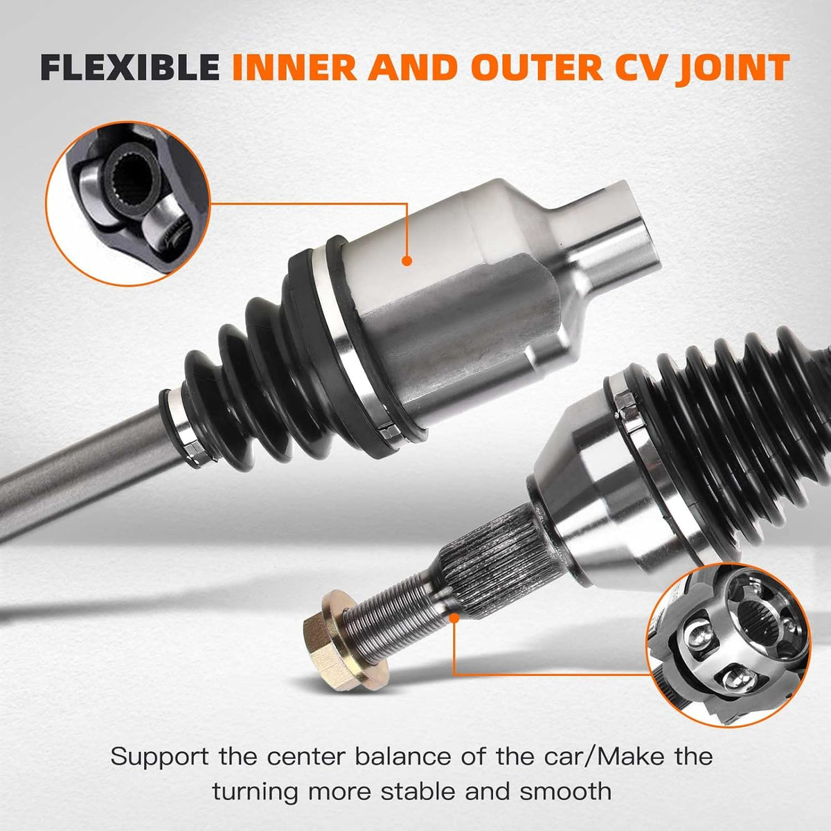 CV Axle Shaft Front Passenger Side S6714
