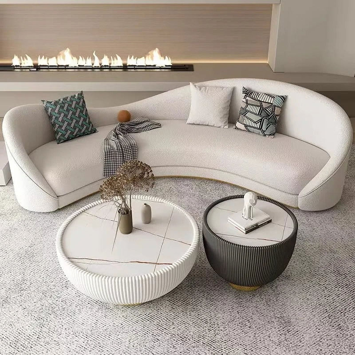 White European Minimalist Arm Sofa D890096