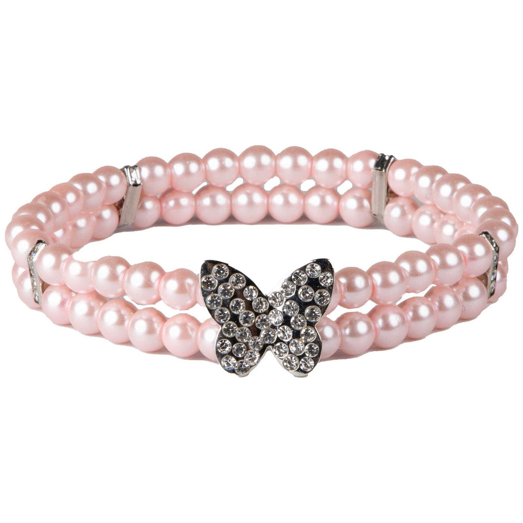 Pink Sparkling Butterfly Neck Piece R577