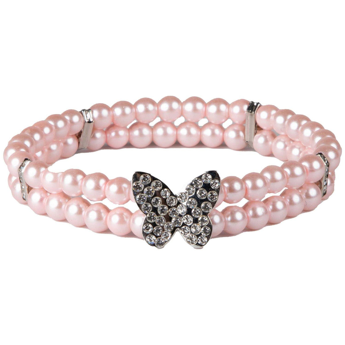Pink Sparkling Butterfly Neck Piece R577