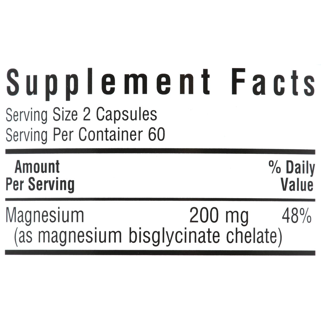 Chelated Magnesium 120 Vegetable Capsule I98114