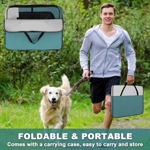 Portable Foldable Pet Playpen with Removable Mesh Shade Cover J1708