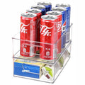 2 Pack Clear Plastic Stackable Storage Bin R500