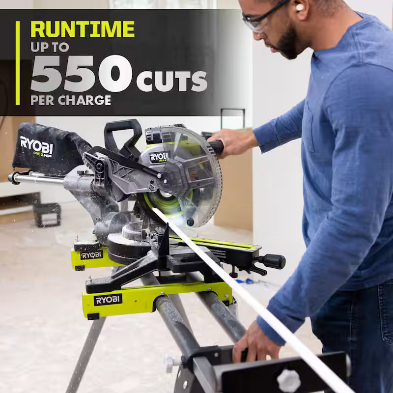 18V Brushless Cordless 10 in. Sliding Compound Miter Saw Kit with Battery and Charger W803107