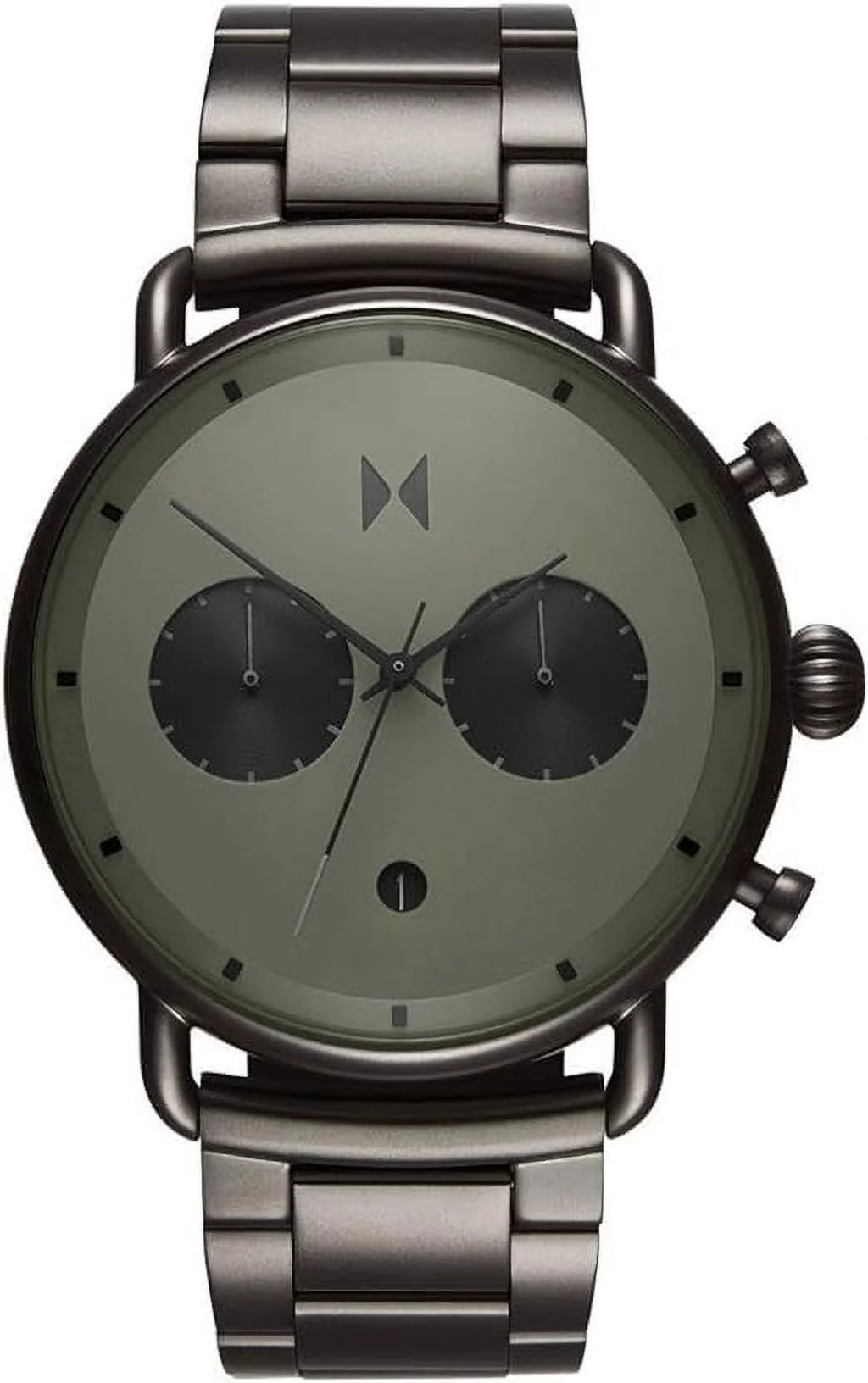 Gunmetal Tone Stainless Steel Chronograph Men's Watch O39819