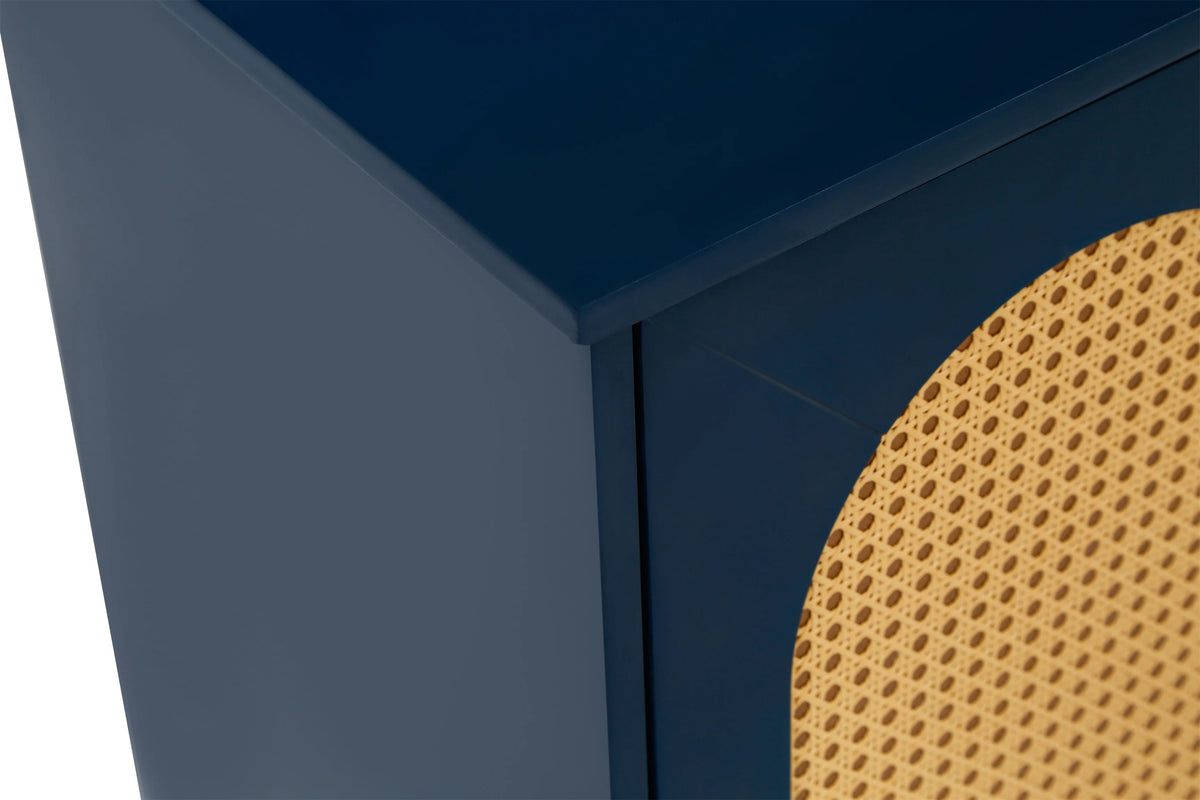 Rattan Storage Cabinet with Doors and Shelves D1915