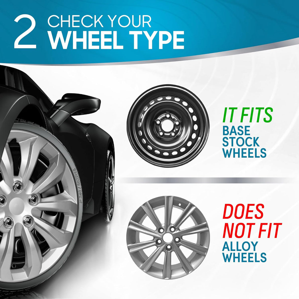 4 Pack 15 inch Hubcaps Wheel Covers Z95773