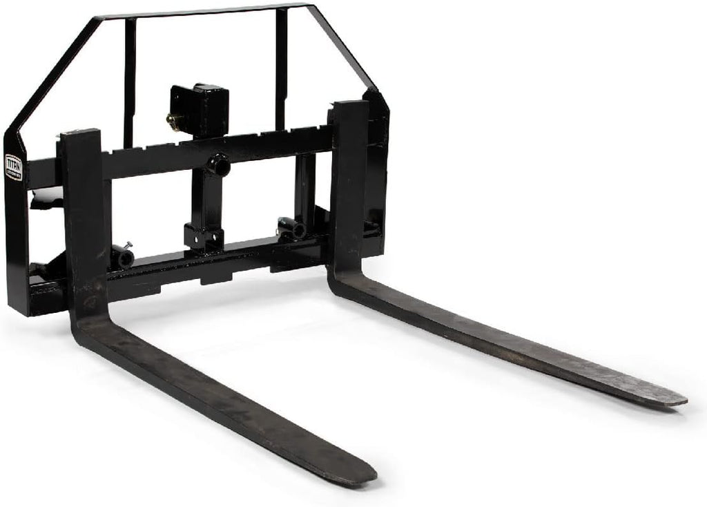 60-in Pallet Fork Hay Frame Attachment with Rack, Receiver Hitch Z81514