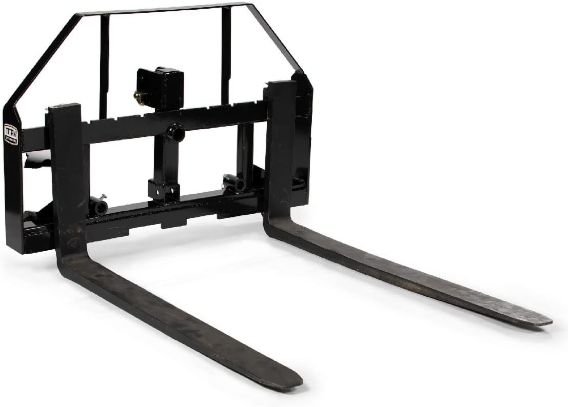 60-in Pallet Fork Hay Frame Attachment with Rack, Receiver Hitch Z81514