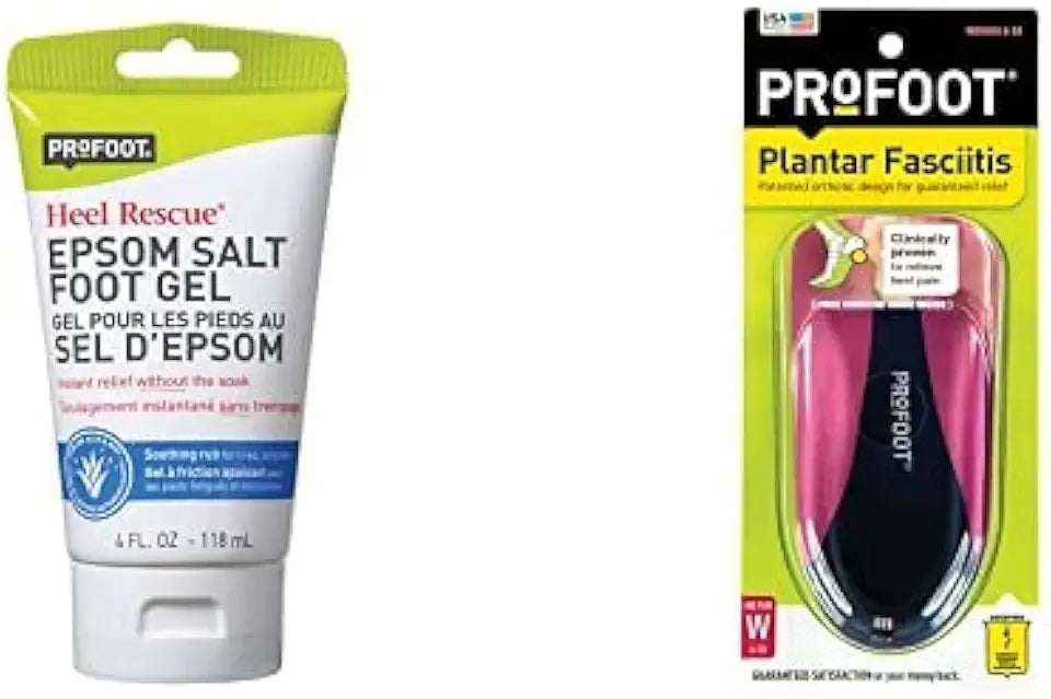 Epsom Salt Foot Gel 4 Ounce Orthotic Insoles I3570