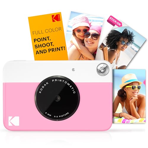 Full-Color Instant Print Camera Starter Bundle with Carrying Case and 20pk Photo Paper A776