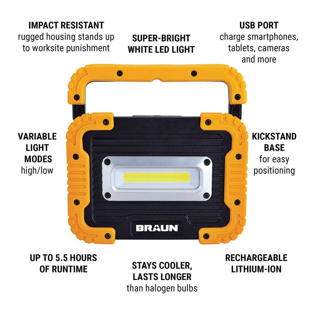 1250 Lumen LED Rechargeable Work Light L54051