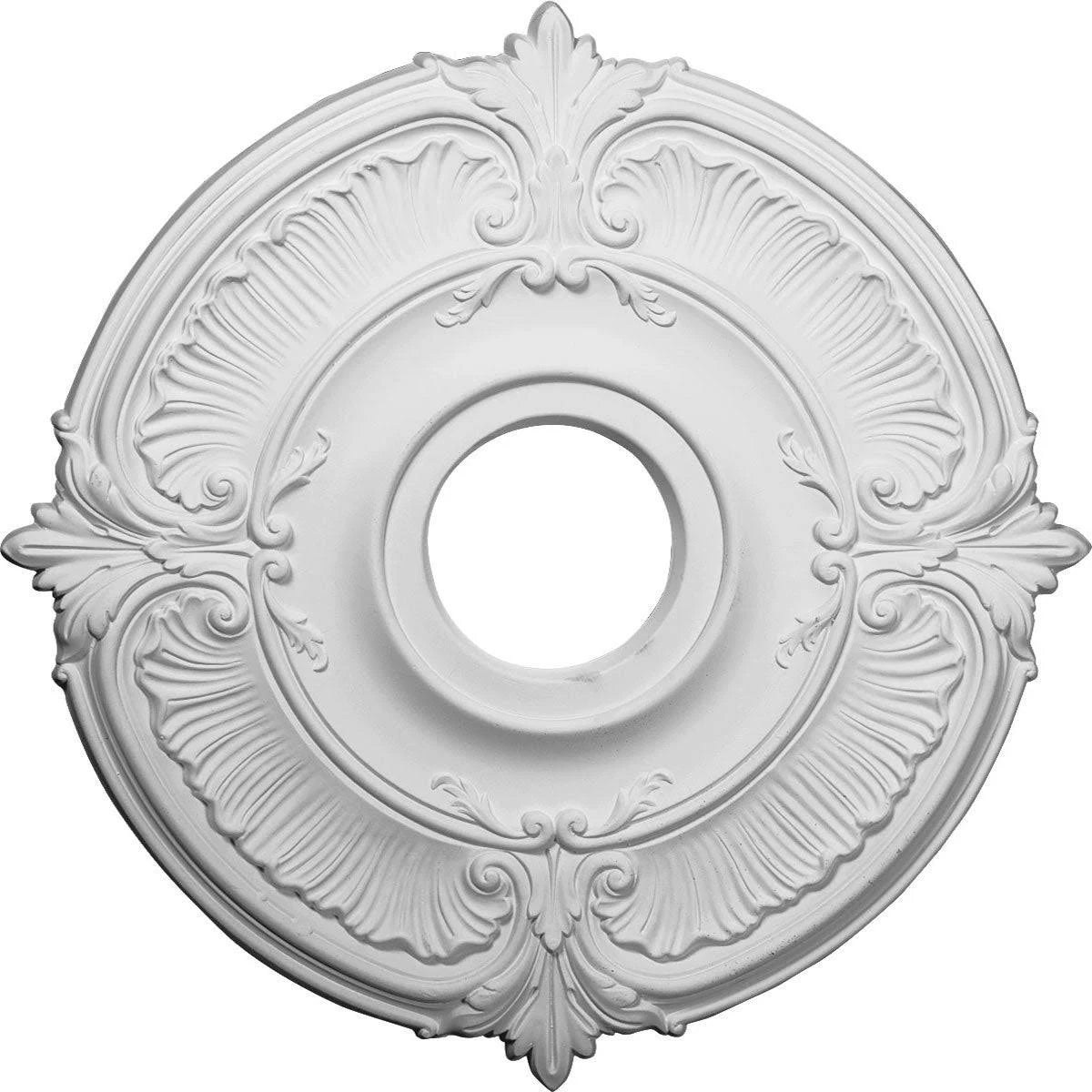 18x22OD x 4x22ID x 5/8x22P Hand-Painted Pewter Ceiling Medallion Y329