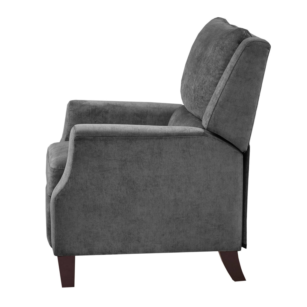 Grey Push Back Recliner K6123
