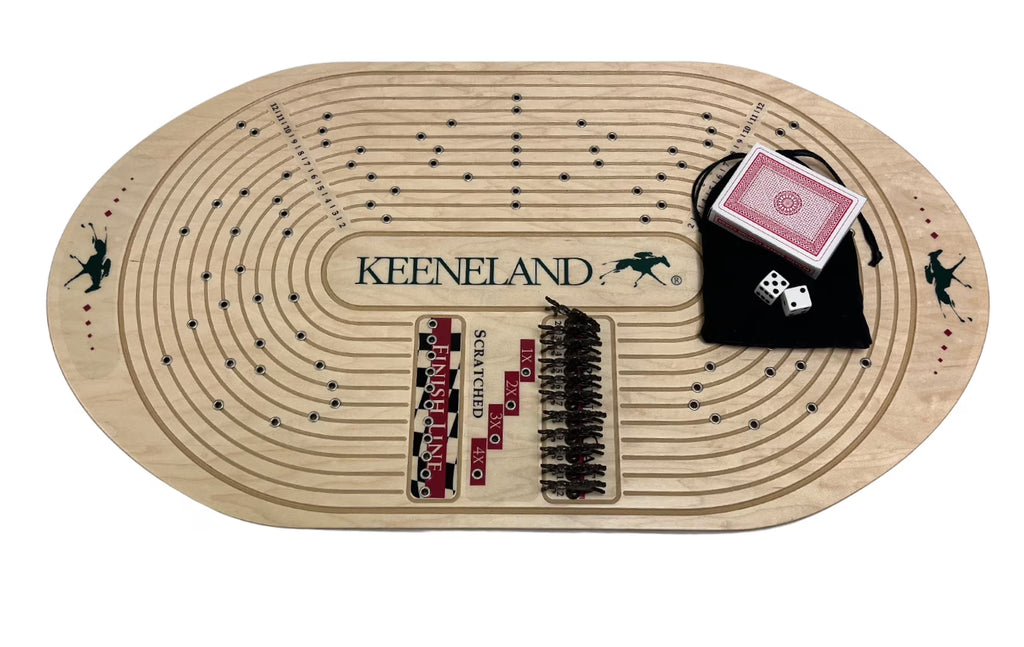 Handcrafted Horseracing Board Game O287572