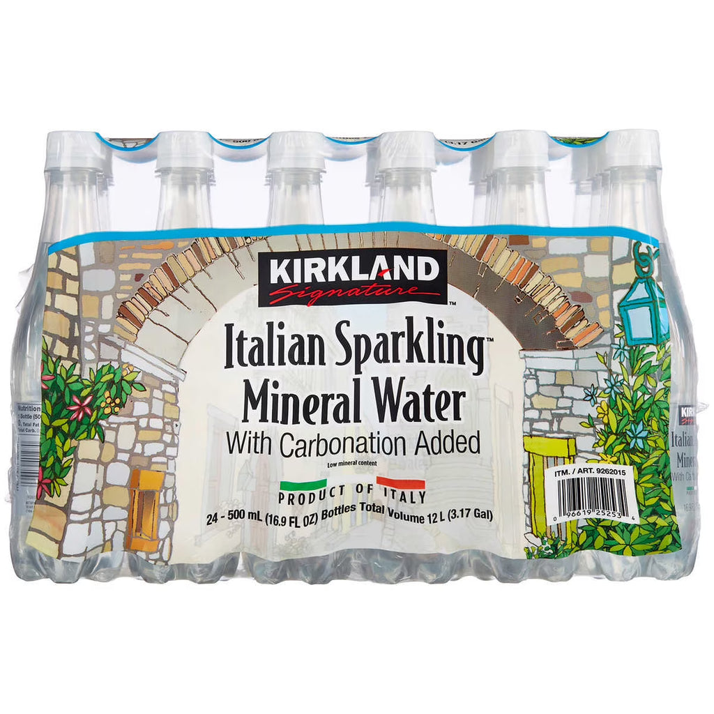 Italian Sparkling Mineral Water, 16.9 fl oz, 24-count R829298