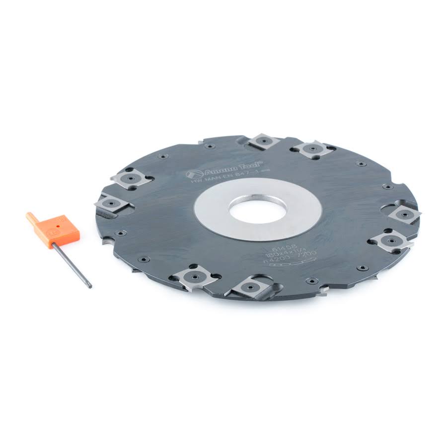 Insert Carbide Grooving w/Scorer 4mm x 180mm D x 1-1/4 Bore N6455
