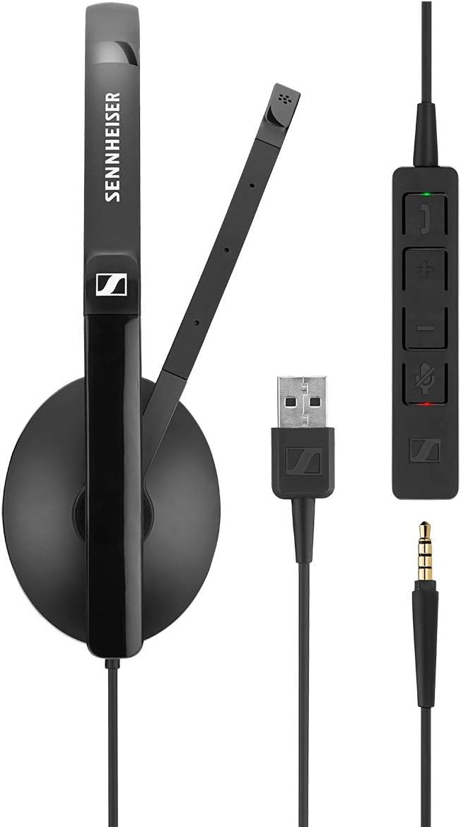 Double-Sided Binaural Headset with Noise-Cancelling Microphone U302