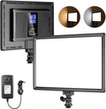 Ultra-Thin LED Soft Light Panel with LCD Display, Dimmable Bi-Color 3200-5600K CRI95+ On Camera Video Light T916654