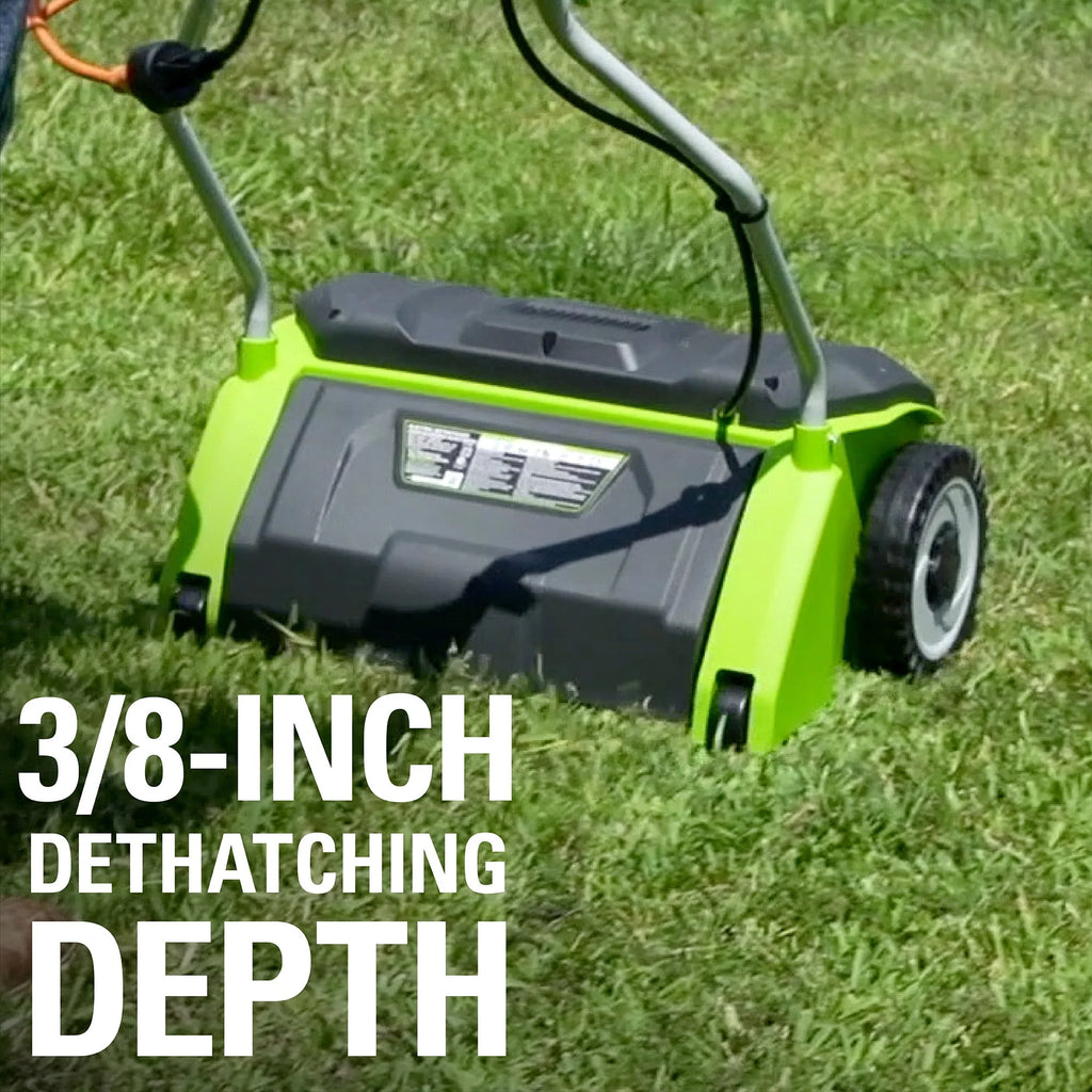 14 in. 10 Amp Corded Electric Dethatcher Q993140
