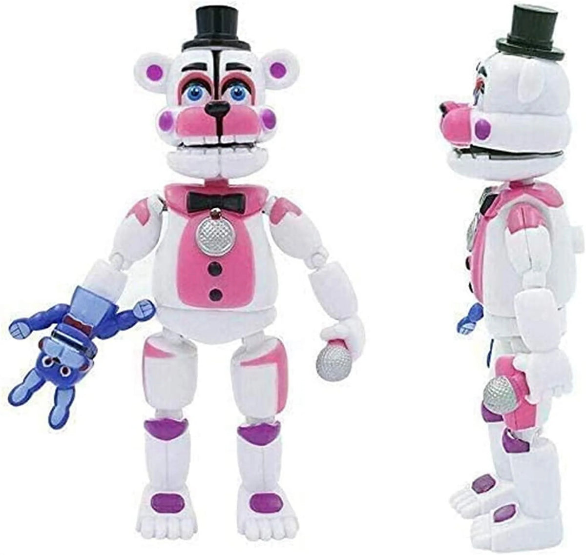 5Pcs FNAF Funtime Freddy Foxy Movable Action Figures N7240