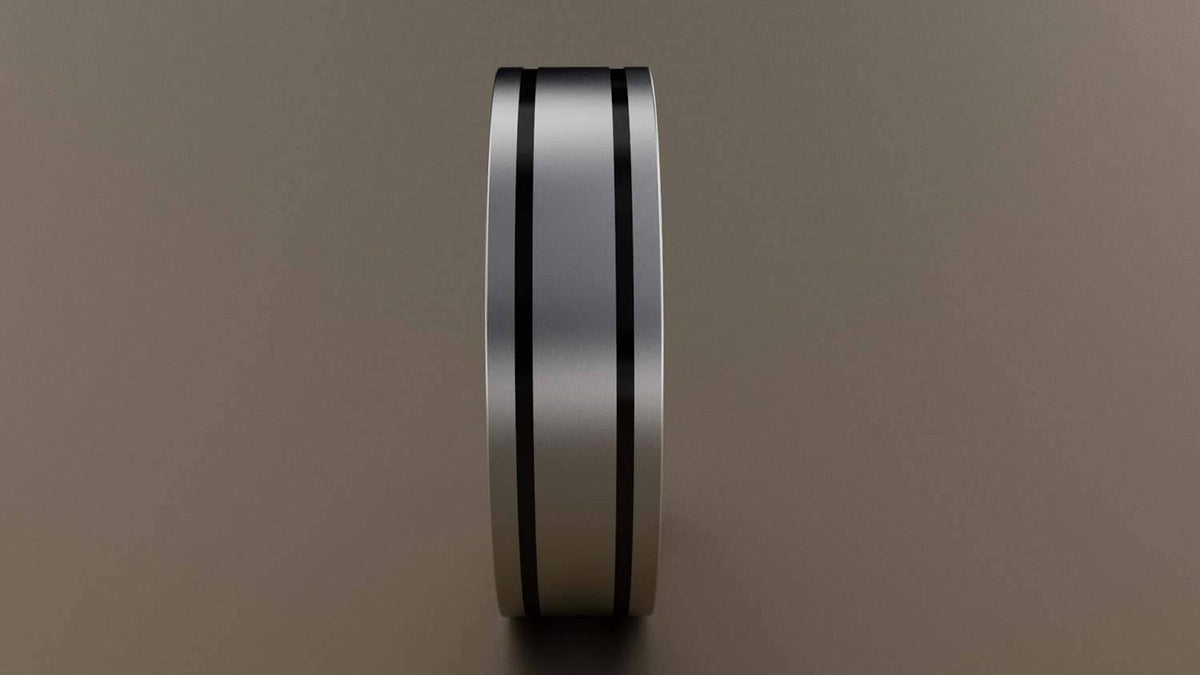 14kt White Gold Wedding Band P50818