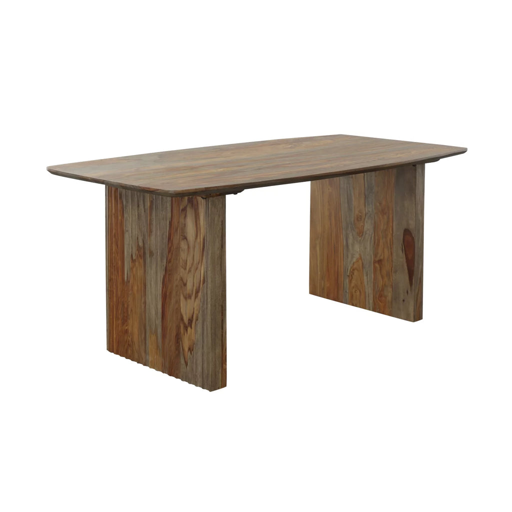 Midcentury Solid Sheesham Rectangle Dining Table I15672