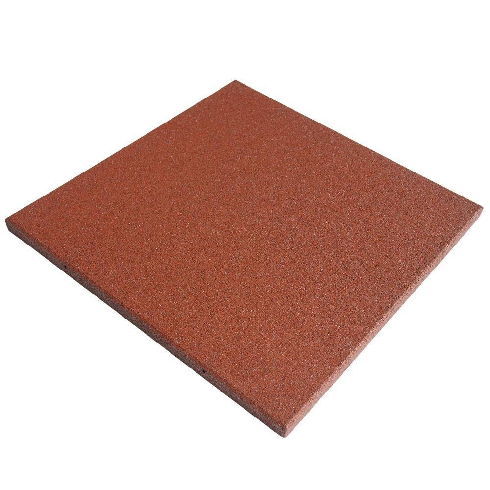 1-Inch Interlocking Flooring Tiles 18 Pack Terra Cota T56327