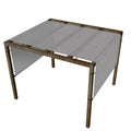 Light Grey Pergola Replacement Cover Canopy with Gromets Q789041