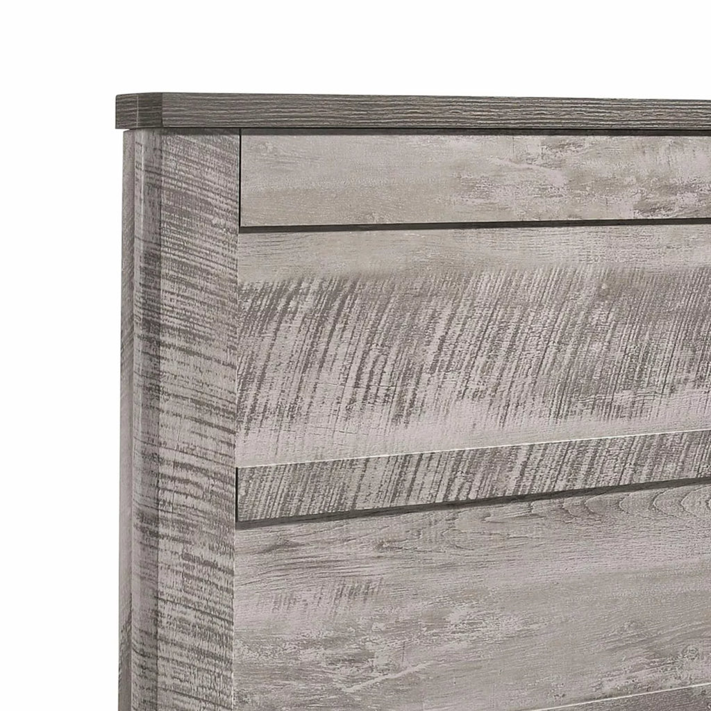Gray Full Panel Bed D702