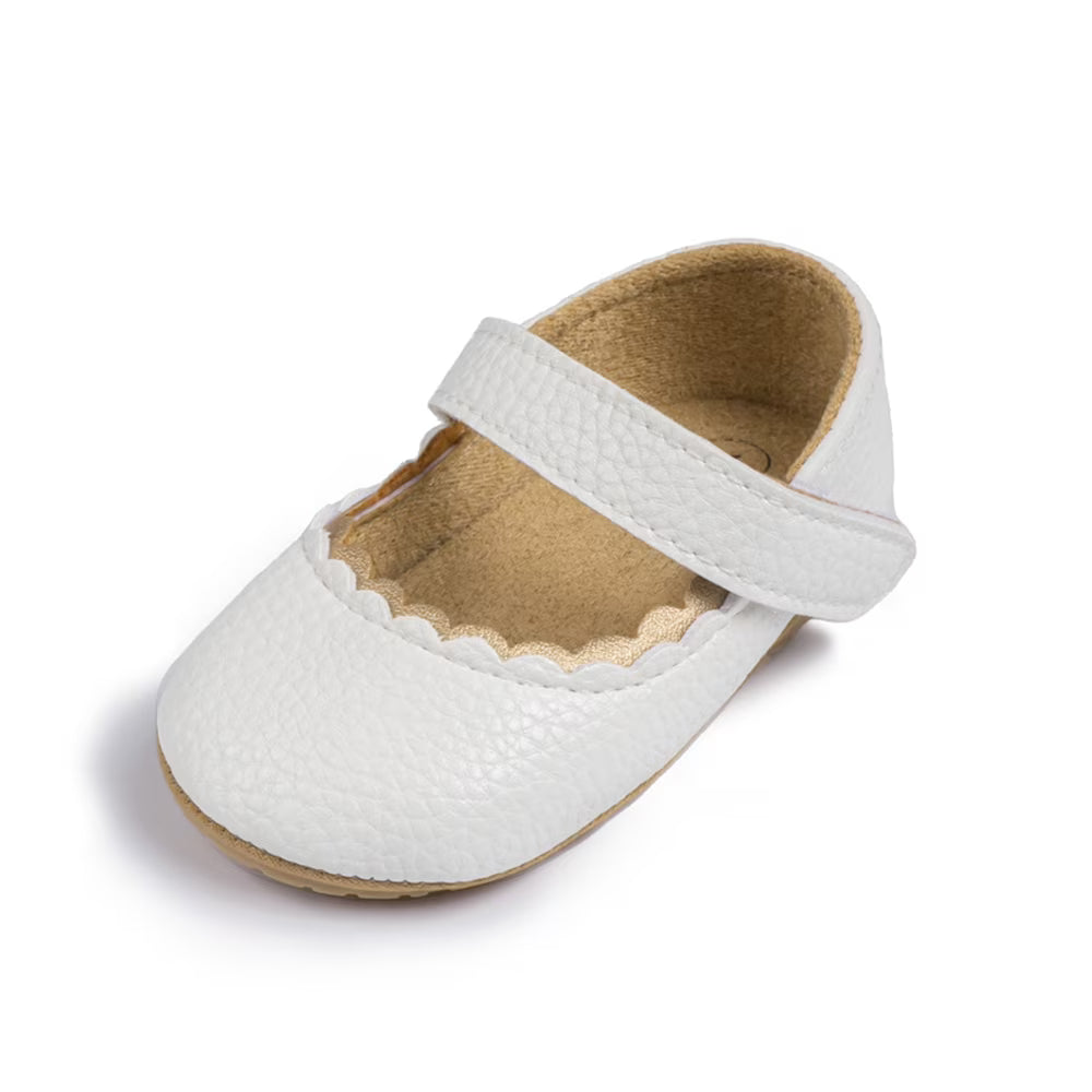 Baby Girls Mary Jane Bowknot Flats None-Slip Sole Shoes V16755