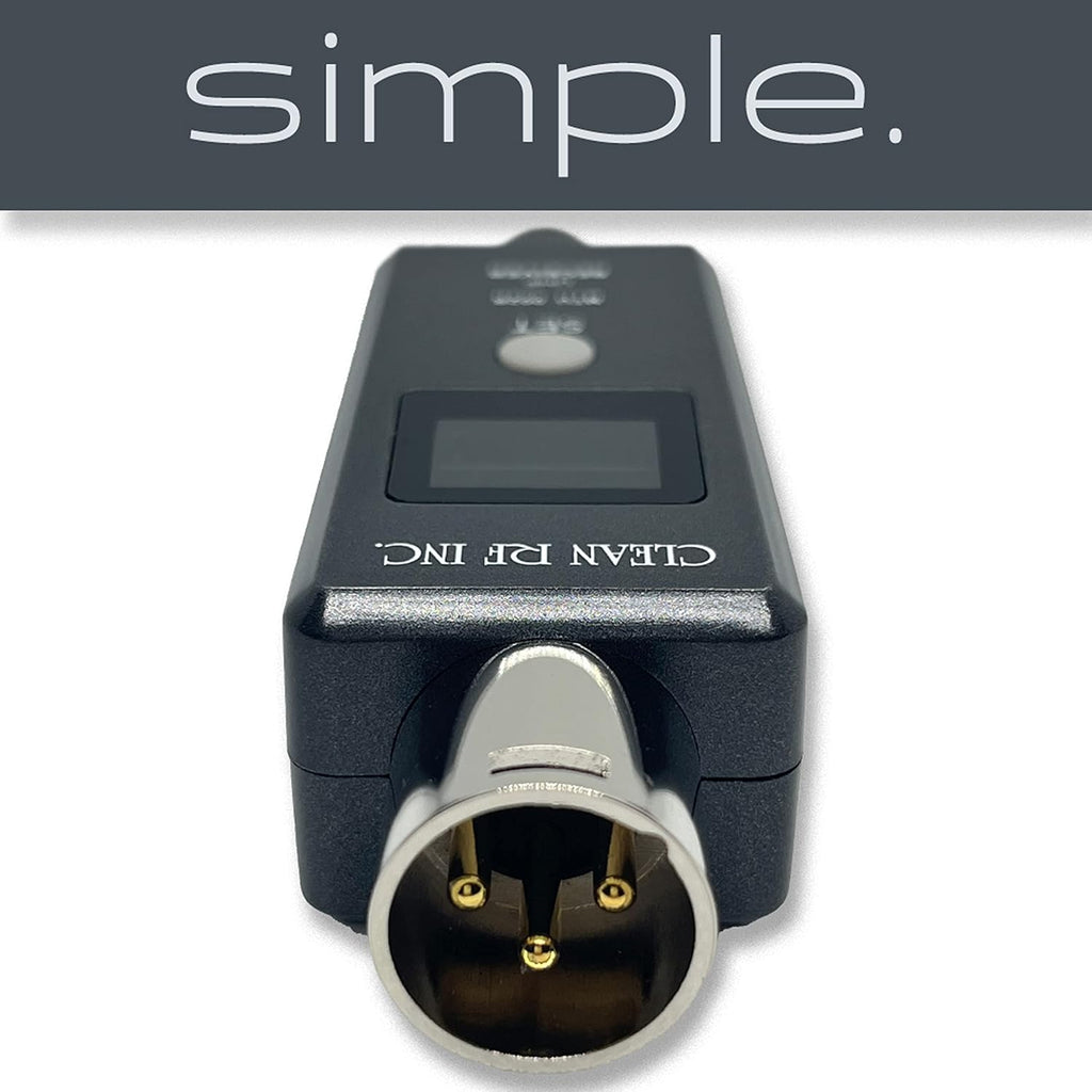 Wireless XLR Adapter System Transmitter and Receiver for Dynamic Microphones E6911