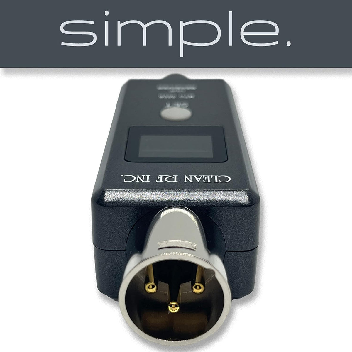 Wireless XLR Adapter System Transmitter and Receiver for Dynamic Microphones E6911