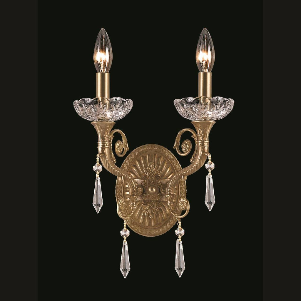 2 Light Sconce, Aged Brass O486938