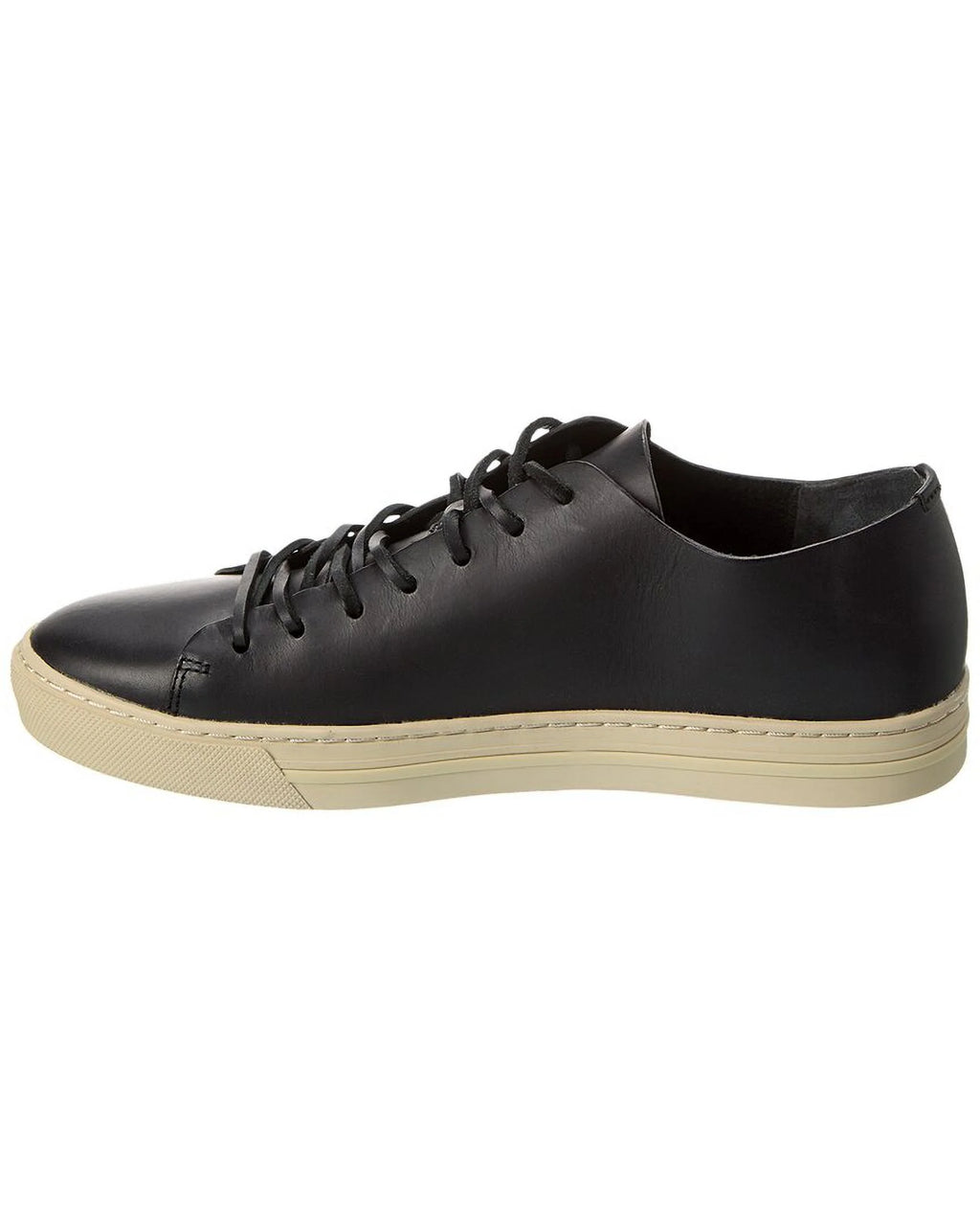 Black Leather Sneaker A9715