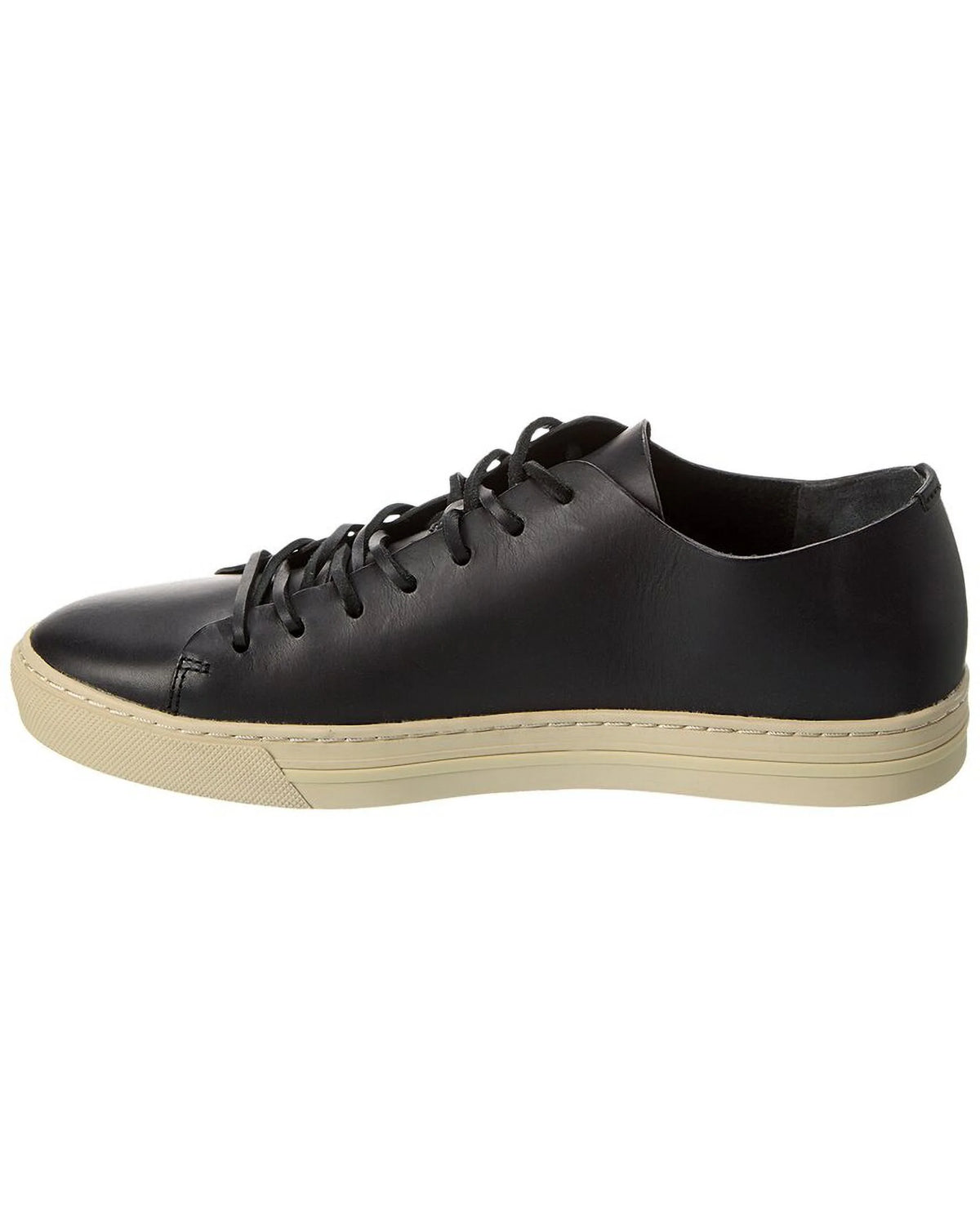 Black Leather Sneaker A9715