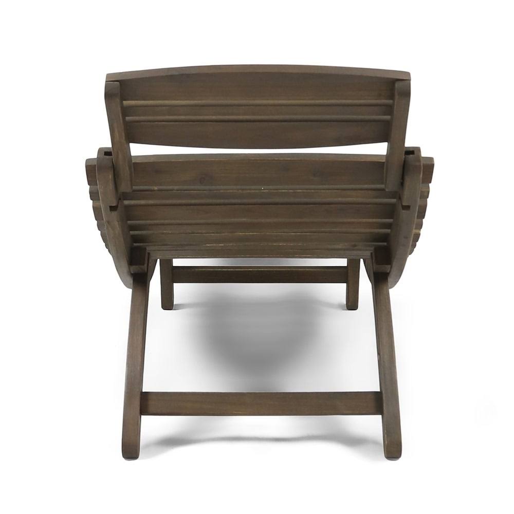 Acacia Wood Chaise Lounge (Set of 2) G282203