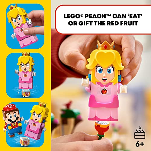 LEGO Super Mario Adventures with Peach Starter Course, Buildable Game, Toy with Interactive Figure, Yellow Toad & Lemmy, 71403 V5841
