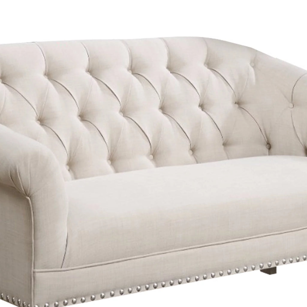 White Traditional Settee P91108
