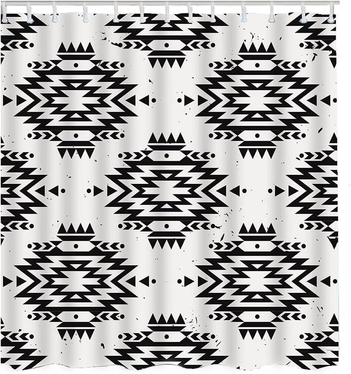 Black 72x72Inch Machine Washable Shower Curtain Z667814