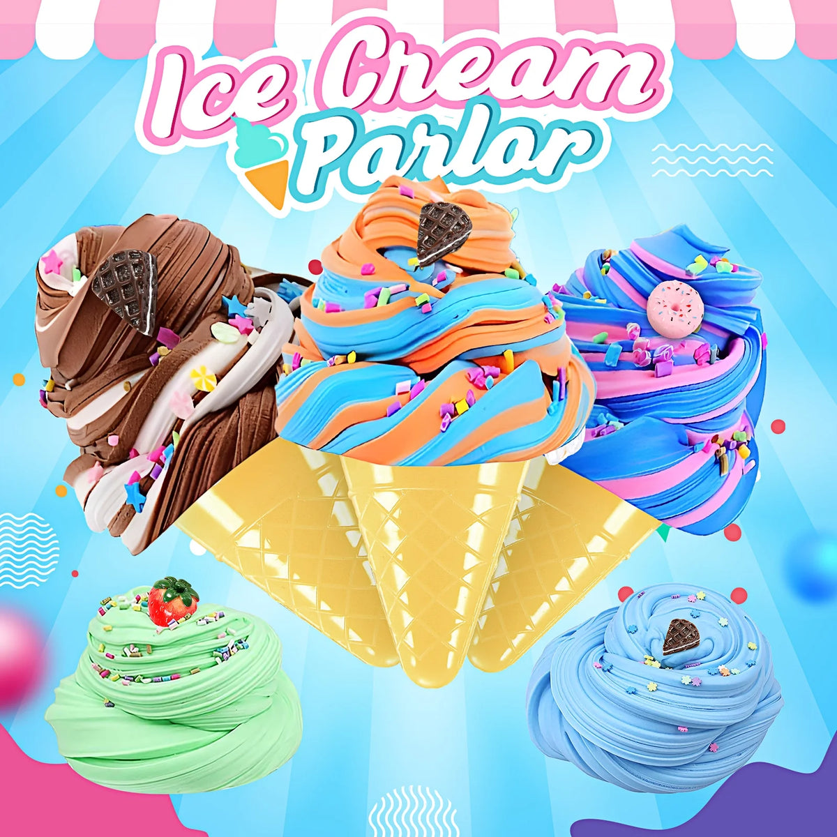 DIY Ice Cream Slime Kit Toys F34059