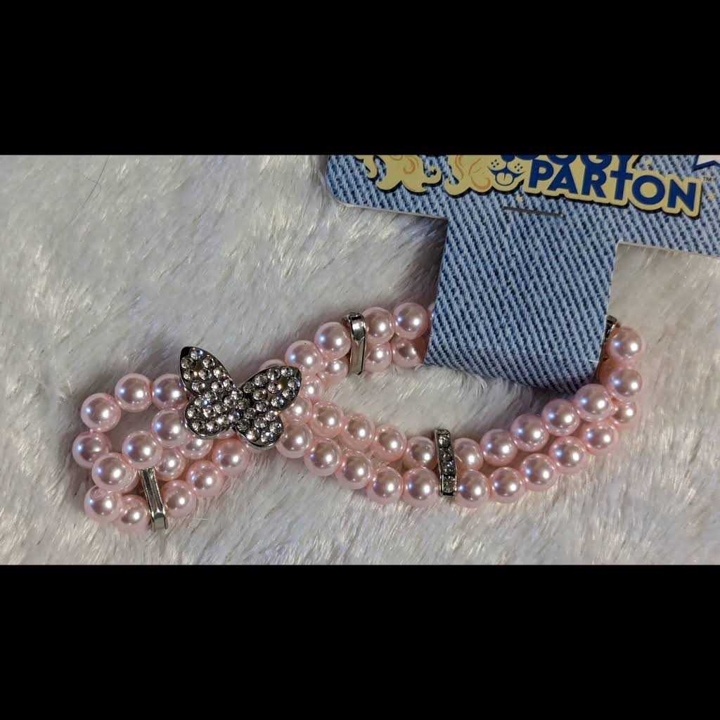 Pink Sparkling Butterfly Neck Piece R577