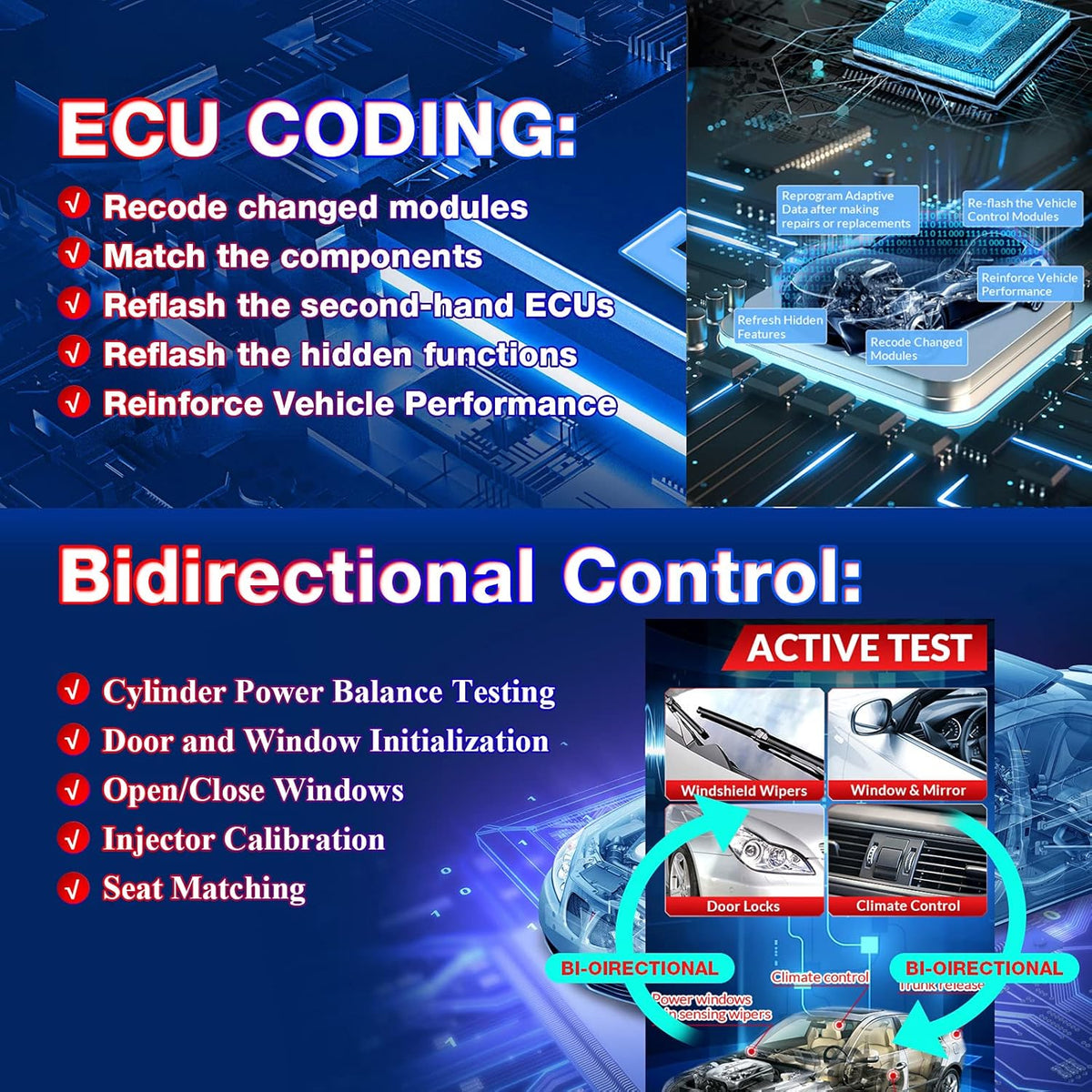 2022 Bidirectional Automotive Diagnostic Scanner C400