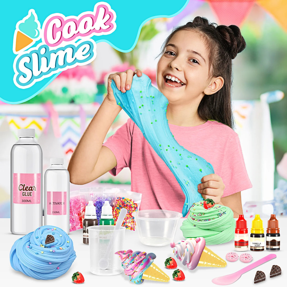 DIY Ice Cream Slime Kit Toys F34059