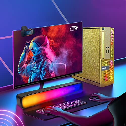 RGB Gaming Desktop PC, Intel Core i5, 16GB RAM, 512GB SSD, 24 Inch Monitor D866