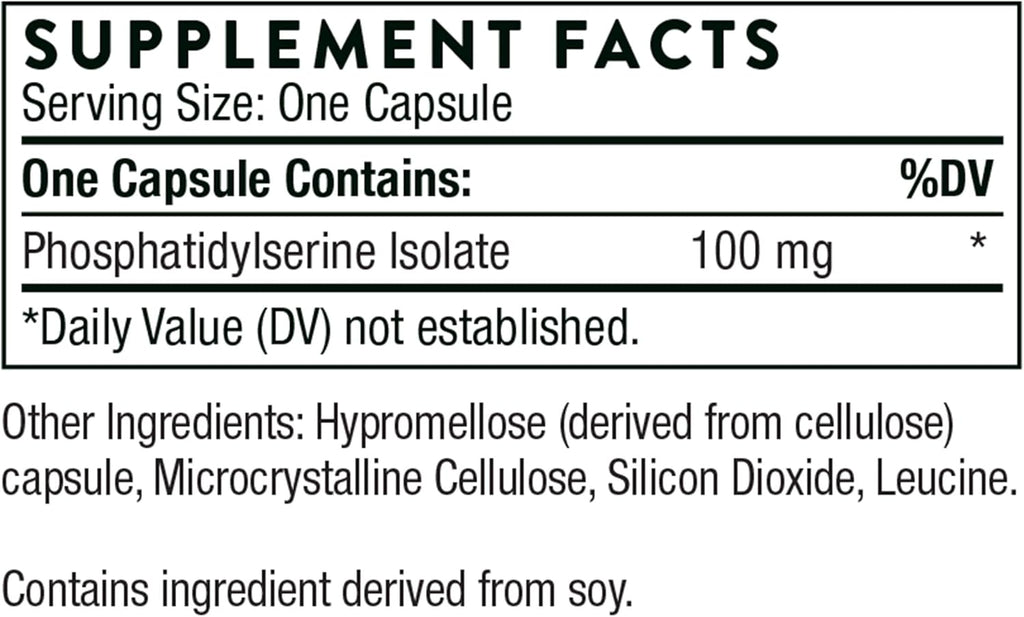 Phosphatidylserine Supplement 60 Capsules X771967
