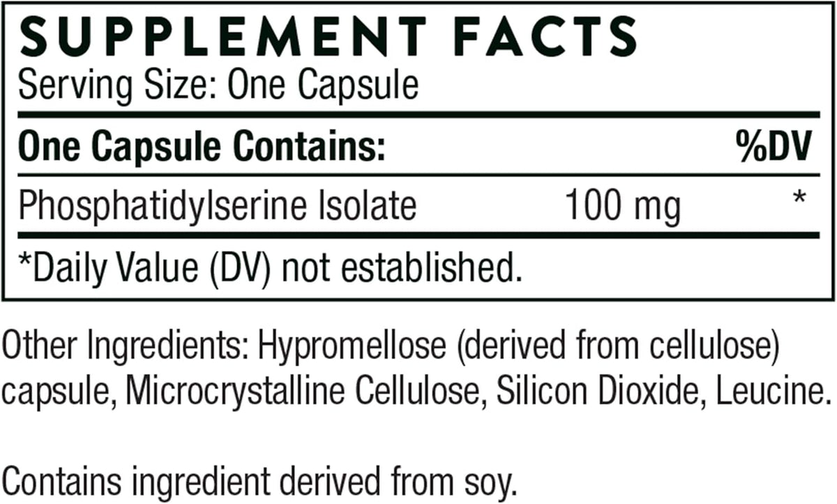 Phosphatidylserine Supplement 60 Capsules X771967