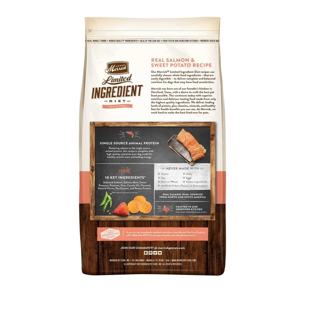 Limited Ingredient Diet Grain Free Real Salmon Sweet Potato Dry Dog Food Y14626