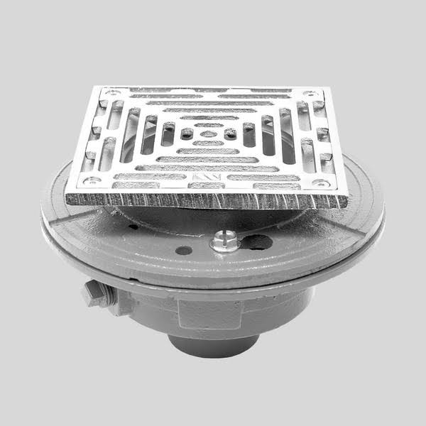 Cast Iron Floor Drain with Nickel Bronze Top F293702