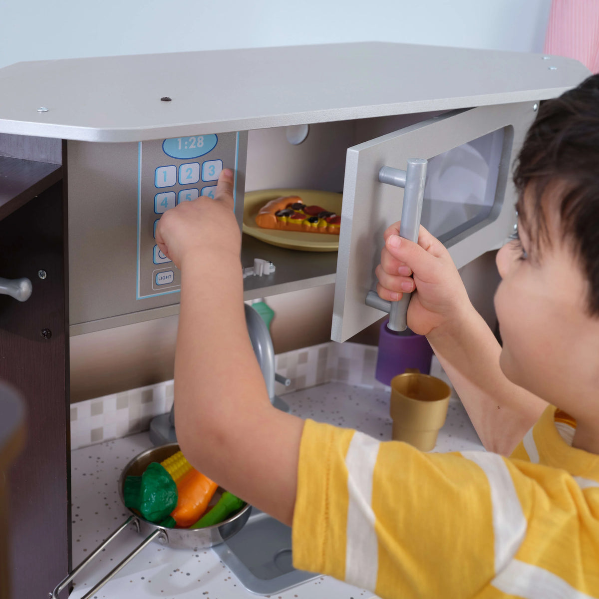 Espresso Corner Play Kitchen with Lights & Sounds K92849